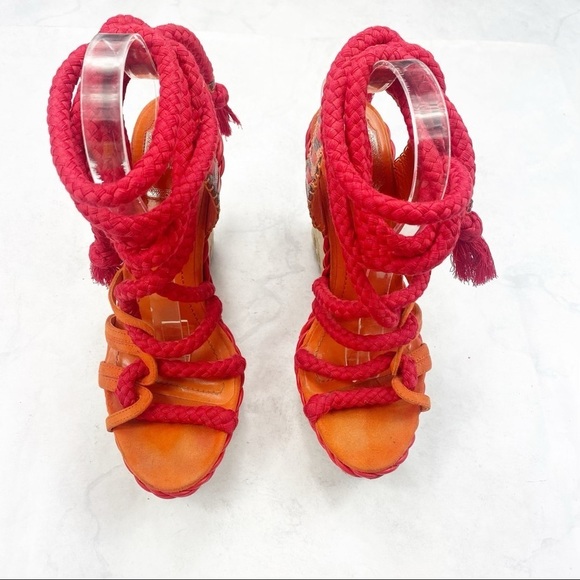 [Dior] Lace Up Wedges - Picture 6 of 11